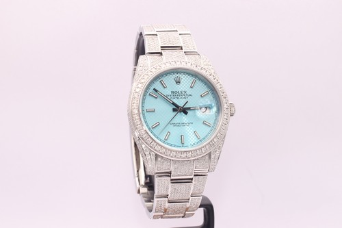 Rolex datejust iced out - rolex, 41