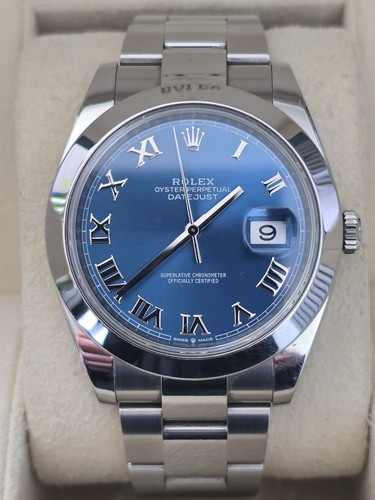 Rolex datejust blue azzuro - rolex,