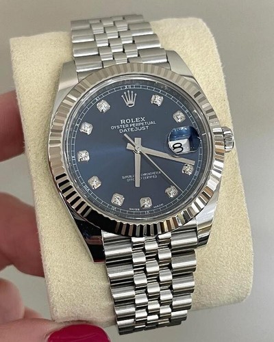 Rolex datejust blau - 41,